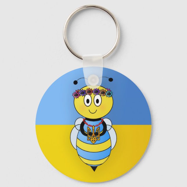 Ukrainische Bienenserie Schlüsselanhänger (Vorderseite)
