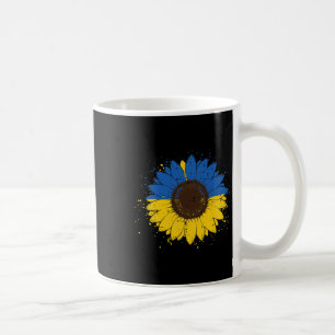 Ukrainische Blaue Gelbe Sonnenblume Ukraine Blumen Kaffeetasse
