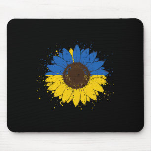 Ukrainische Blaue Gelbe Sonnenblume Ukraine Blumen Mousepad
