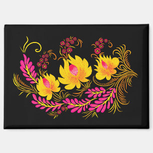 Ukrainische Blumige Volkskunst Magnet