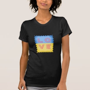 Ukrainische Briefmarke mit Liebe T-Shirt