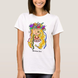 Ukrainische Diva-Ukrainer-Volkskunst T-Shirt