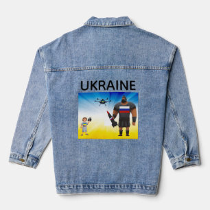 Ukrainische Drohnen-Dominanz Jeansjacke