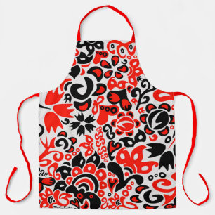 Ukrainische Ethnic Folk Art floral pattern absrtac Schürze