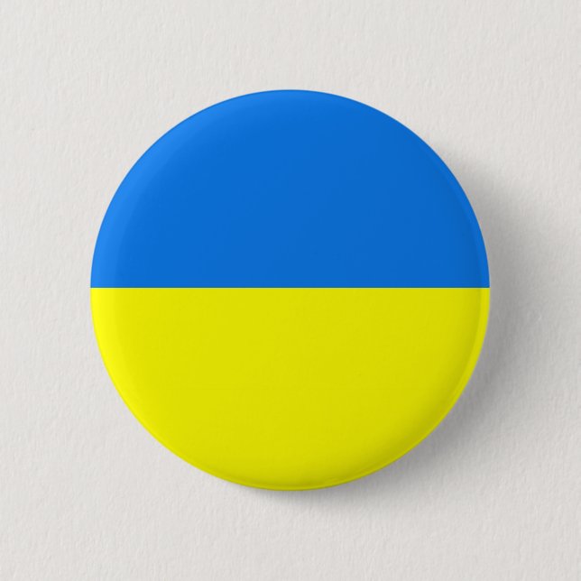 ukrainische Fahne Button (Vorderseite)