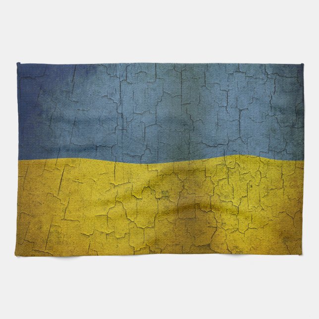 Ukrainische Flag Geschirrtuch (Horizontal)