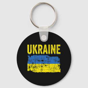 Ukrainische Flag-Karte Liebe Unterstützung Ukraine Schlüsselanhänger