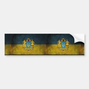 ukrainische Flagge Autoaufkleber