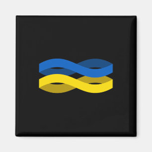 Ukrainische Flagge Band Unterstützung der Ukraine Magnet