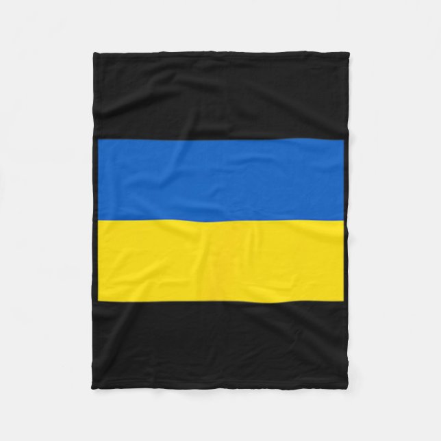 Ukrainische Flagge der Ukraine 1  Fleecedecke (Vorderseite)