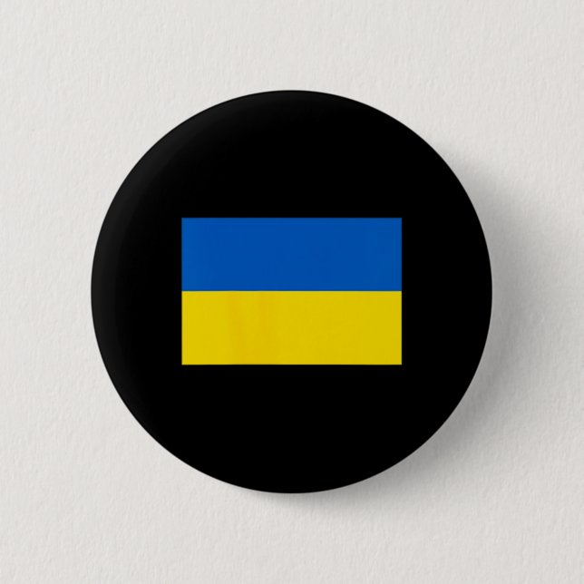 Ukrainische Flagge der Ukraine  Button (Vorderseite)