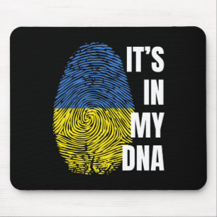 Ukrainische Flagge DNA-Fingerabdruck Ukraine Mousepad