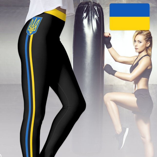 Ukrainische Flagge, Emblem und ukrainische Mode /s Leggings (Von Creator hochgeladen)