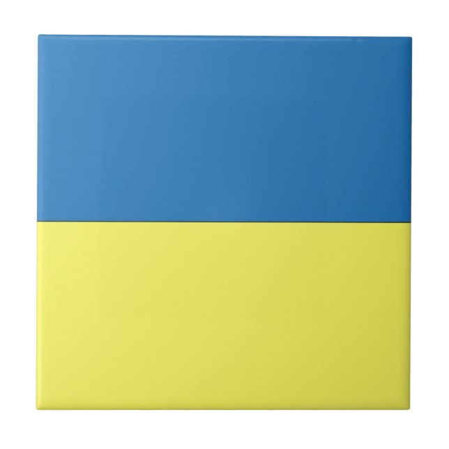 ukrainische Flagge Fliese (Vorderseite)