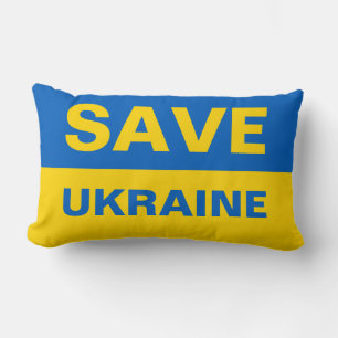 ukrainische Flagge gerettet Lendenkissen