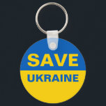 ukrainische Flagge gerettet Schlüsselanhänger<br><div class="desc">ukrainische Flagge gerettet</div>