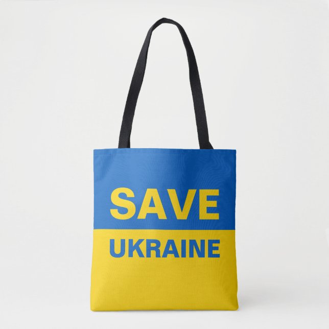 ukrainische Flagge gerettet Tasche (Vorderseite)