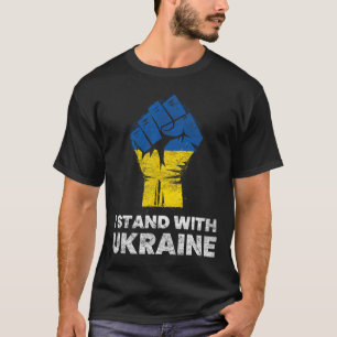 Ukrainische Flagge - Ich stehe mit der Ukraine-Fla T-Shirt