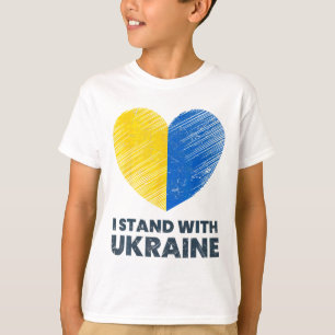 Ukrainische Flagge - Ich stehe mit der Ukraine Fla T-Shirt