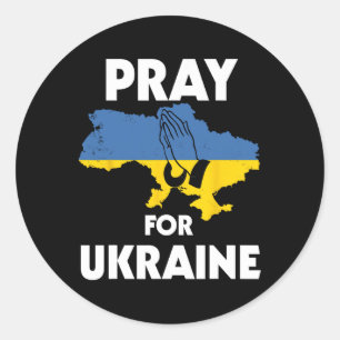 Ukrainische Flagge National Ukraine Ukrajina Cool  Runder Aufkleber