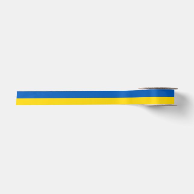Ukrainische Flagge  Satinband (Vorderseite)