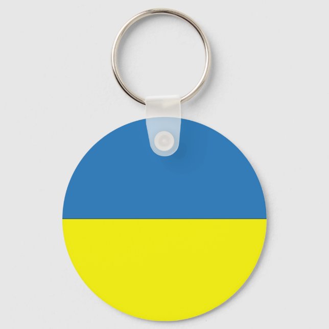 ukrainische Flagge Schlüsselanhänger (Vorderseite)