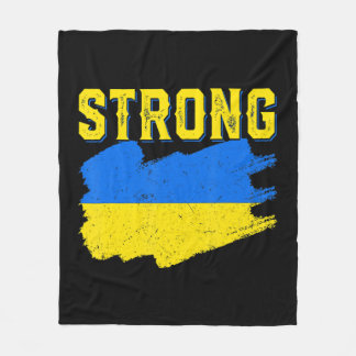 Ukrainische Flagge stehen mit der Ukraine Frauen M Fleecedecke