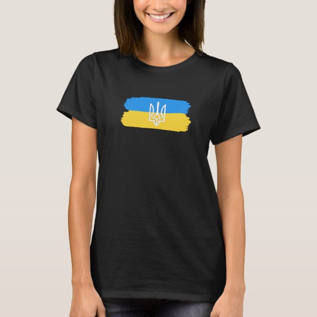 ukrainische Flagge T-Shirt (Vorderseite)