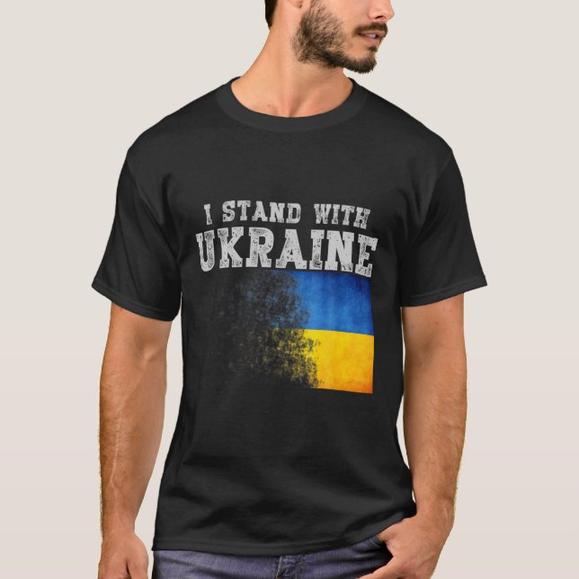 ukrainische Flagge T-Shirt (Vorderseite)