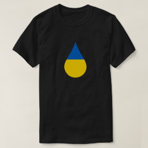 Ukrainische Flagge Träne Solidaritäts-T-Shirt T-Shirt