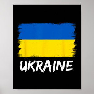 Ukrainische Flagge Ukraine 3 Poster