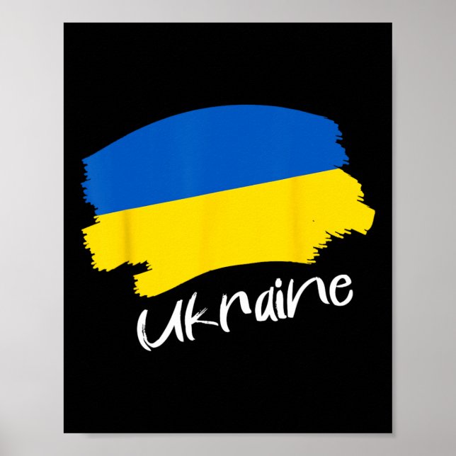 Ukrainische Flagge Ukraine 4  Poster (Vorne)