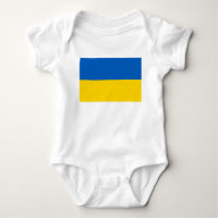 Ukrainische Flagge (Ukraine) Baby Bodysuit