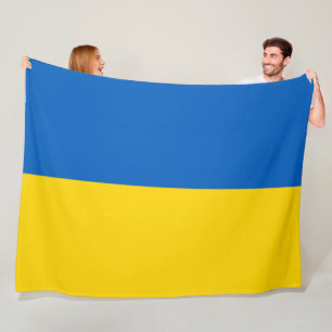 Ukrainische Flagge (Ukraine) Fleecedecke
