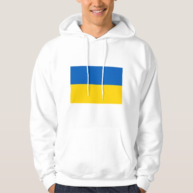 Ukrainische Flagge (Ukraine) Hoodie (Vorderseite)