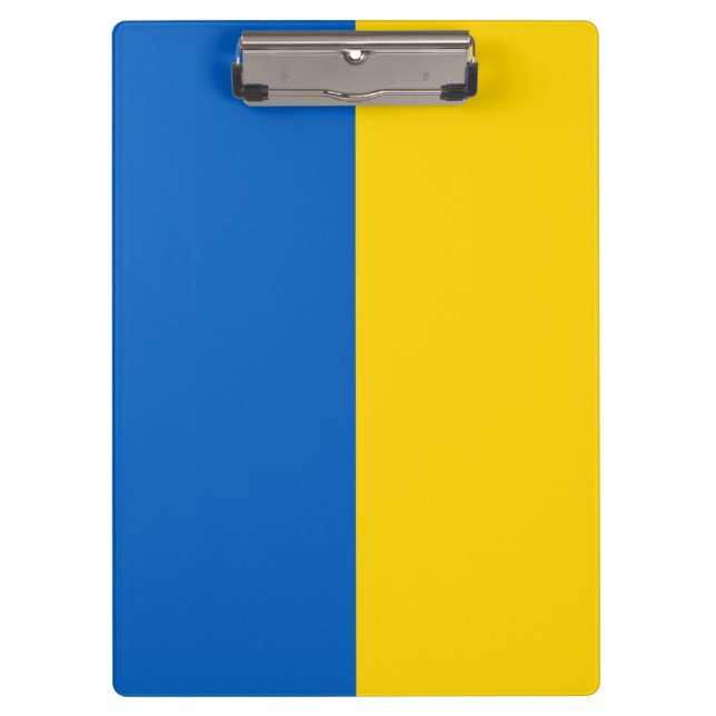 Ukrainische Flagge (Ukraine) Klemmbrett (Vorderseite)