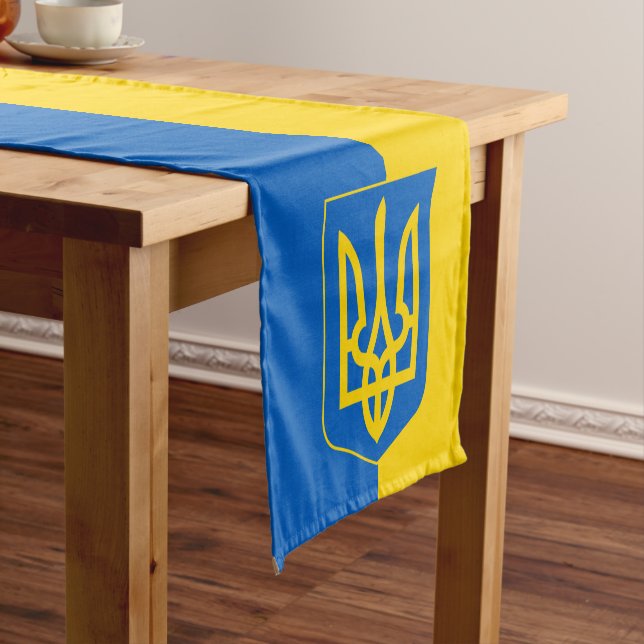 Ukrainische Flagge & Ukraine Küche / Tischläufer (Beispiel)