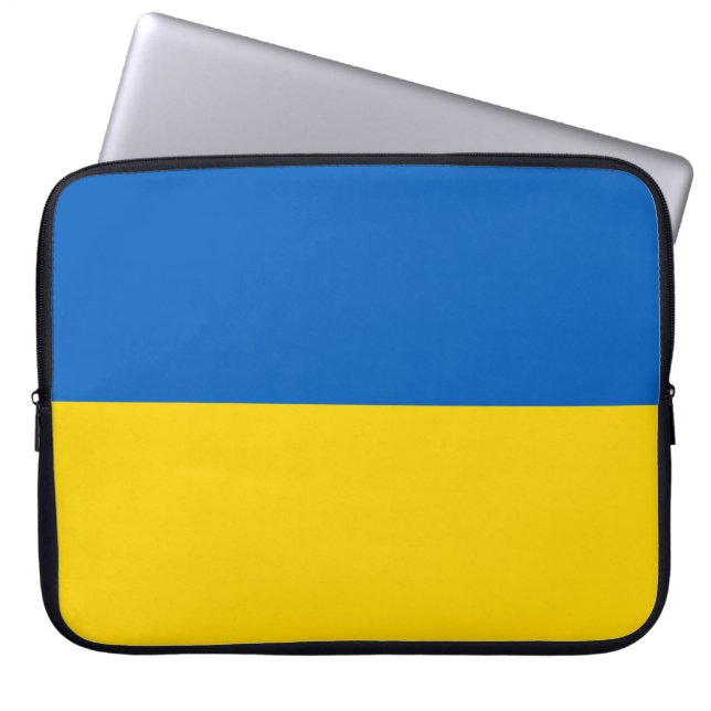 Ukrainische Flagge (Ukraine) Laptop-Sieb Laptopschutzhülle (Vorderseite)
