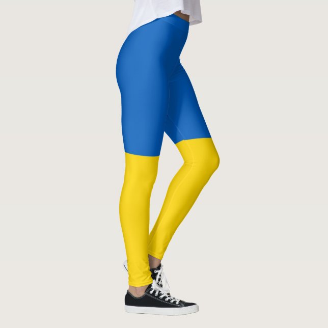Ukrainische Flagge (Ukraine) Leggings (Rechts)