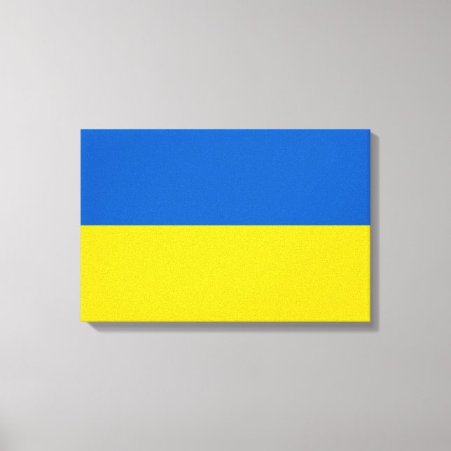 Ukrainische Flagge (Ukraine) Leinwand (Vorderseite)