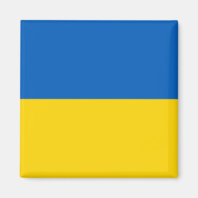 Ukrainische Flagge (Ukraine) Magnet (Vorne)