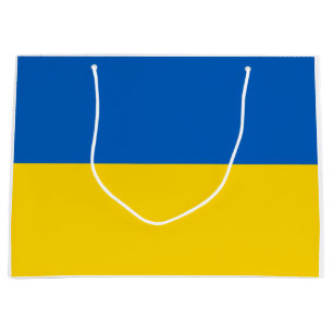 Ukrainische Flagge (Ukraine) Mittlere Geschenktasc Große Geschenktüte