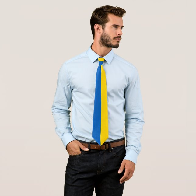 Ukrainische Flagge (Ukraine) Neck Tie Krawatte (Beispiel)