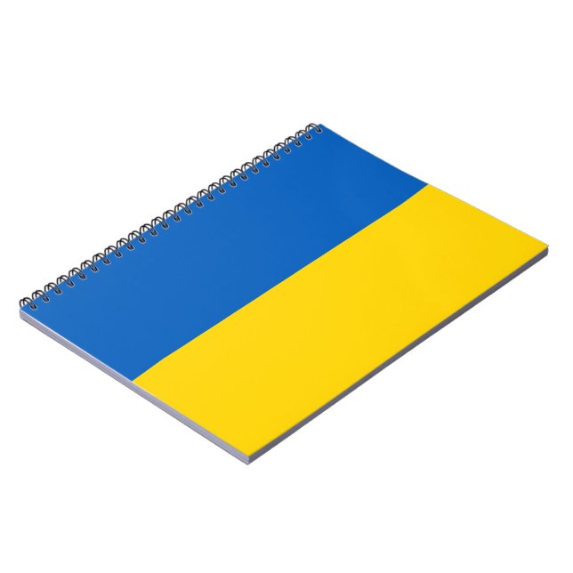 Ukrainische Flagge (Ukraine) Notebook Notizblock (Linke Seite)