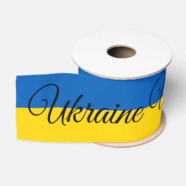 Ukrainische Flagge & Ukraine Reisen, Hochzeiten /  Ripsband (Spule)