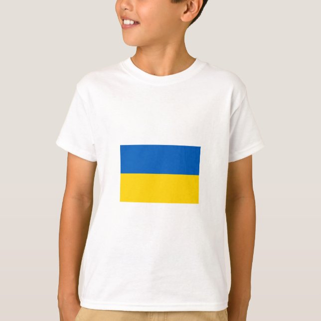 Ukrainische Flagge (Ukraine) T-Shirt (Vorderseite)