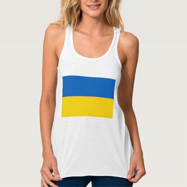 Ukrainische Flagge (Ukraine) Tank Top (Vorderseite)