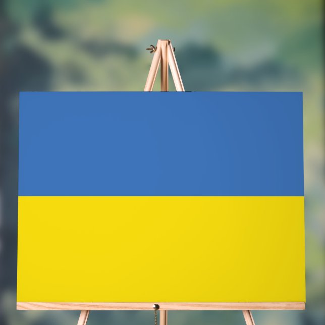 ukrainische Flagge, ukrainische Slawin Ukraini С л Acrylschild (Neutral)
