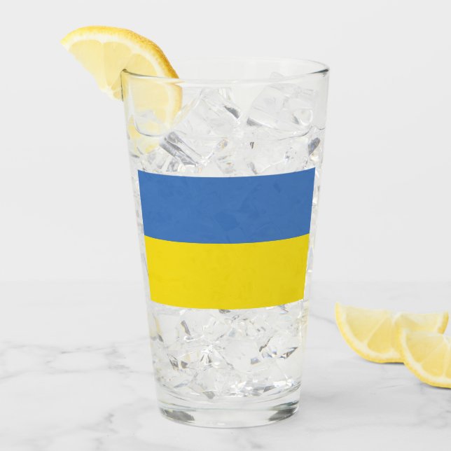 ukrainische Flagge, ukrainische Slawin Ukraini С л Glas (Vorderseite Ice)