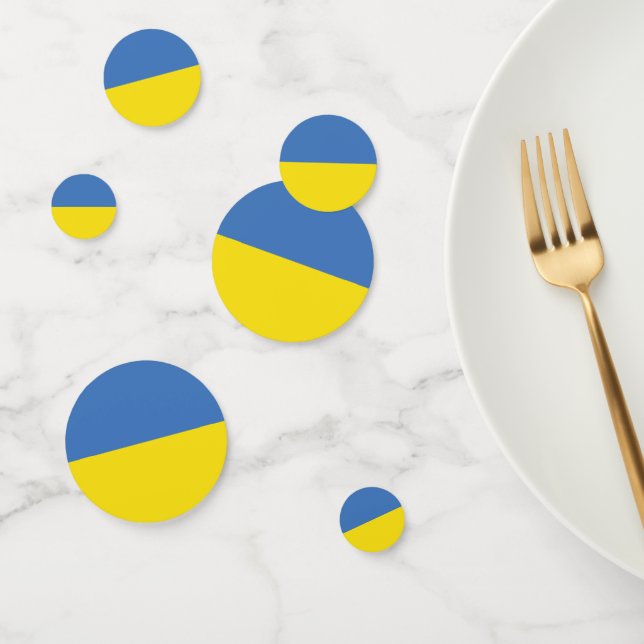 ukrainische Flagge, ukrainische Slawin Ukraini С л Konfetti (Gruppe)